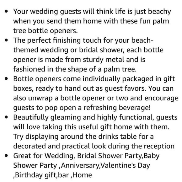 56 Coconut Tree Shaped Bottle Openers - Picture 8 of 8